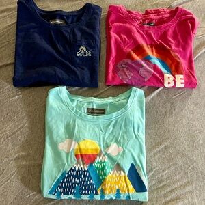 Eddie Bauer Bundle of 3 Girls Long Sleeve Cotton Tees 14/16